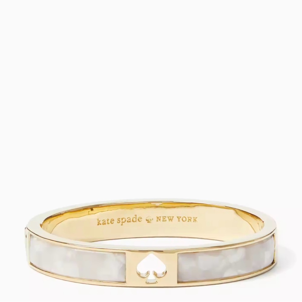 Kate Spade Hole Punch Spade 10mm Spade Hinge Bracelet